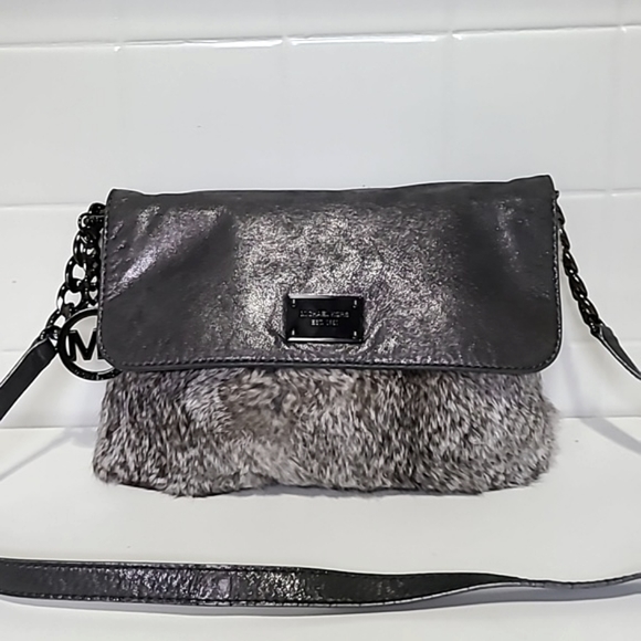 MICHAEL Michael Kors | Bags | Michael Michael Kors Rabbit Fur Shoulder ...